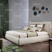 Menoir leather bed with modern design AMF-C09