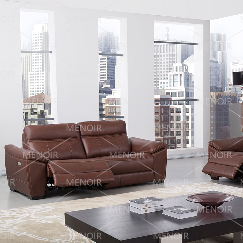 Menoir recliner leather sofa with power recliner WA-S189