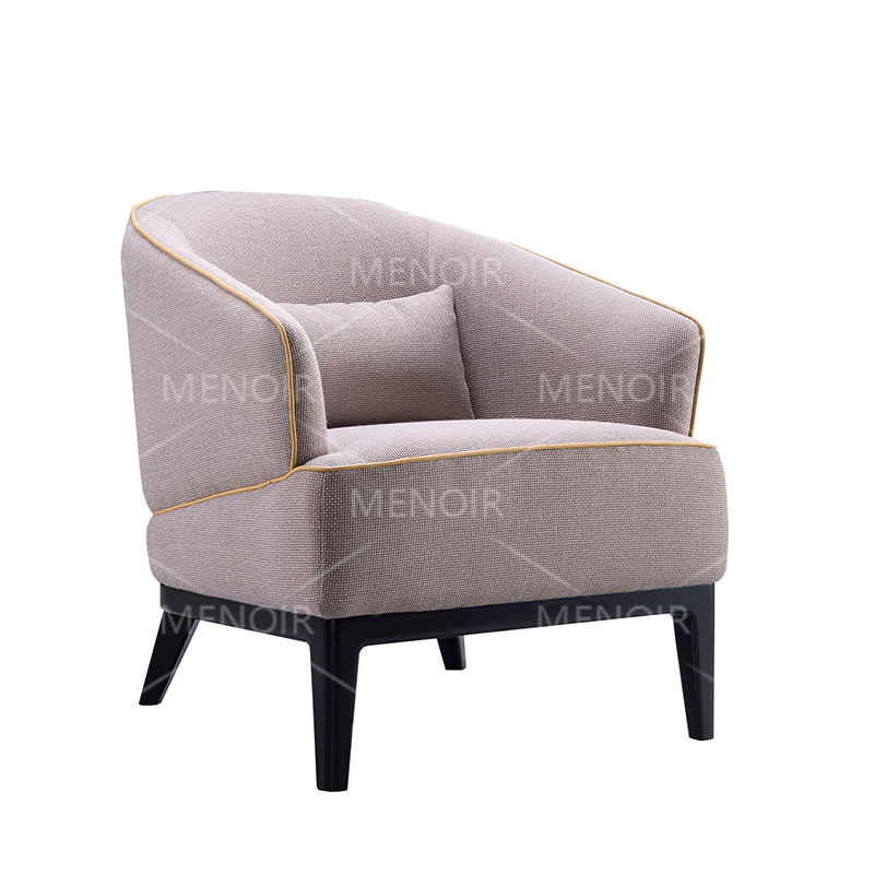 Menoir fabric chair with solid wood legs  WA-DY13
