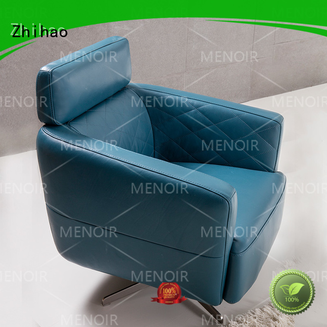 Zhihao Brand headrest strong modern leather armchair wood supplier