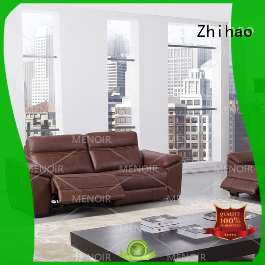 Hot contemporary leather reclining sofa style Zhihao Brand