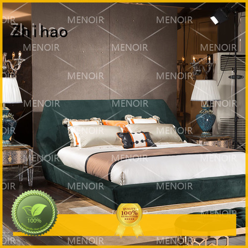 leather modern leather bed designs fabric wood Zhihao Brand