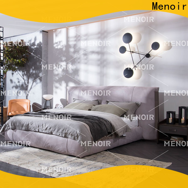 Menoir approved leather bed frame queen wholesale for sale