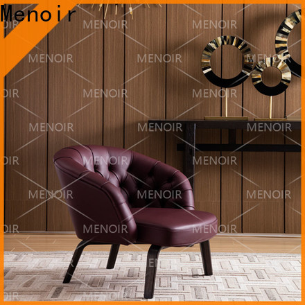 Menoir steel small leather accent chair wholesale bulk buy